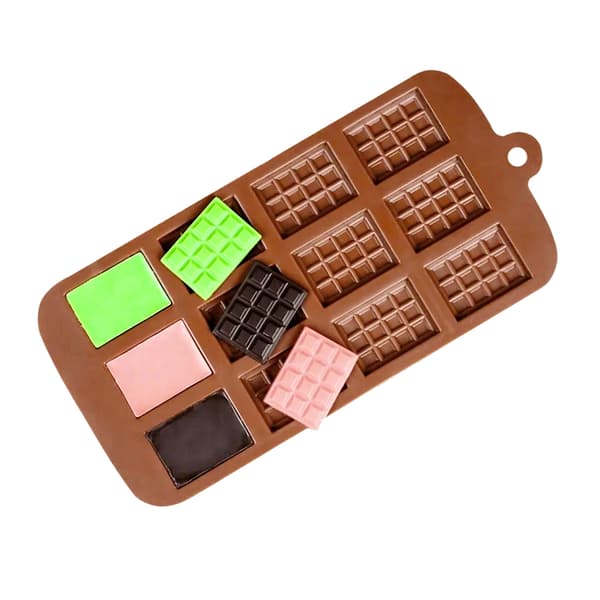 Silikoneform, form til chokoladebarer, chokolade