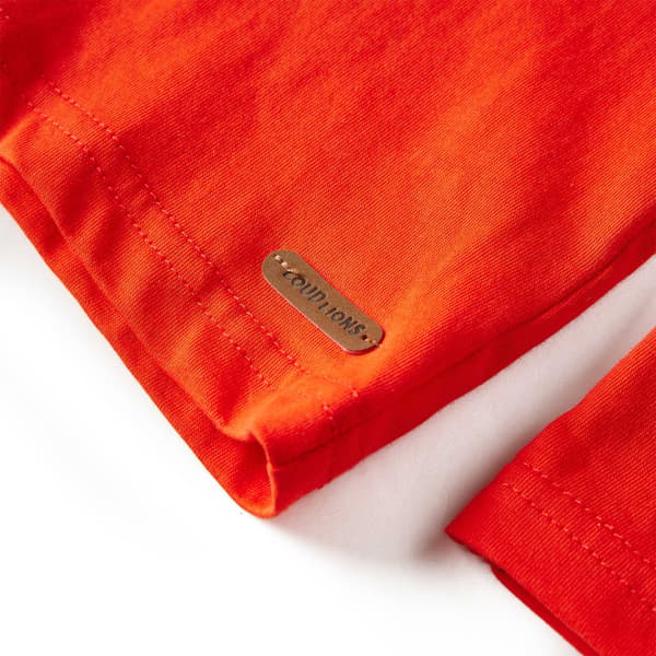 Barn långärmad T-shirt, orange, 116