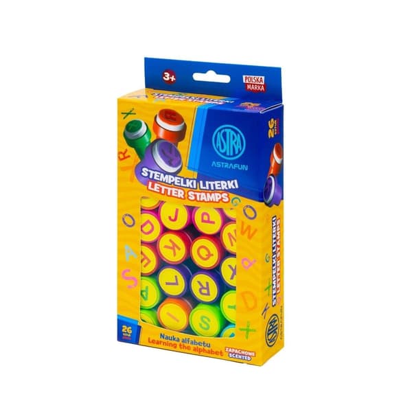 Duftende bogstavstempler 26 stk. ASTRA