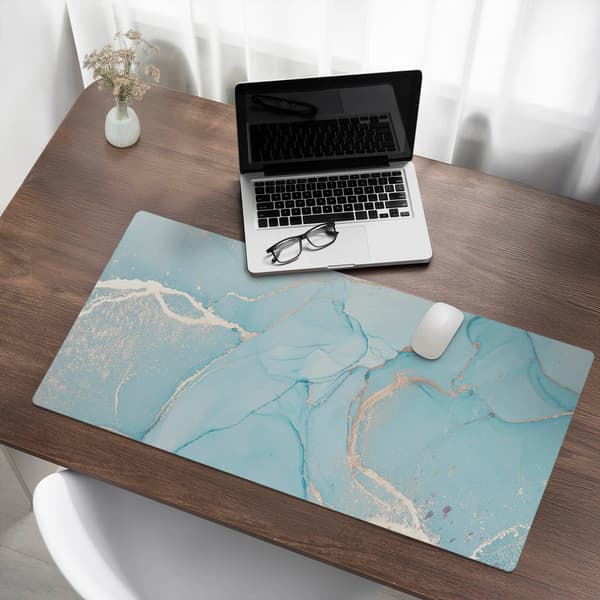 Universal beskyttelsesmåtte til computerudstyr Marmorbølger 100x50 cm