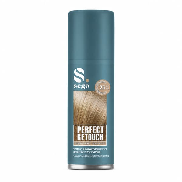 Grå hårvækstkorrigerende spray 75ml mørkeblond frisk farve SEGO