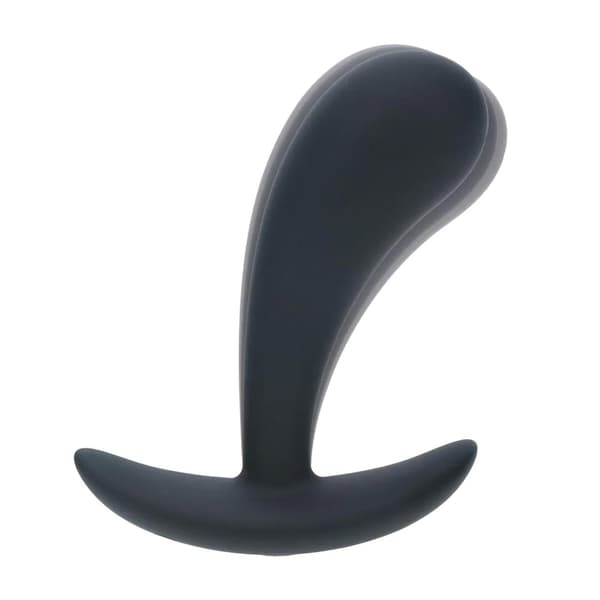Vibrerande Silikon Prostatastimulator Analplugg - S - Svart