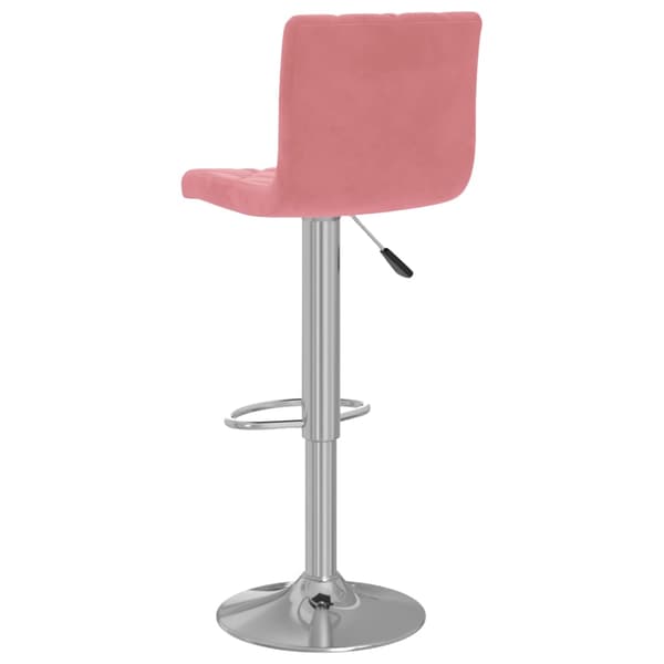 vidaXL Barstolar, set om 2, rosa, klädda i sammet