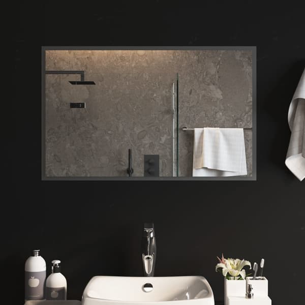 vidaXL Badrumsspegel med LED, 50x80 cm