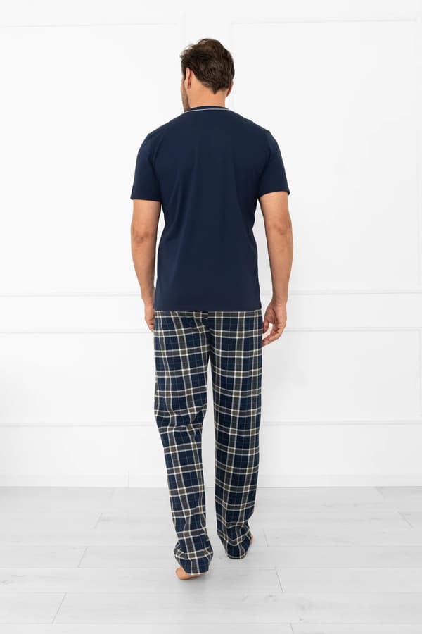 Herrpyjamas, kortärmade, långbyxor, Andreas L