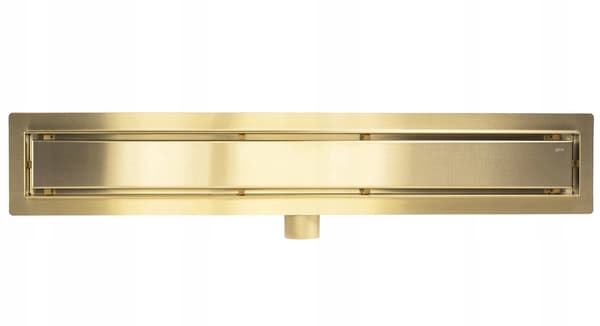 Neox borstad guld lång linjär duschbrunn 50cm