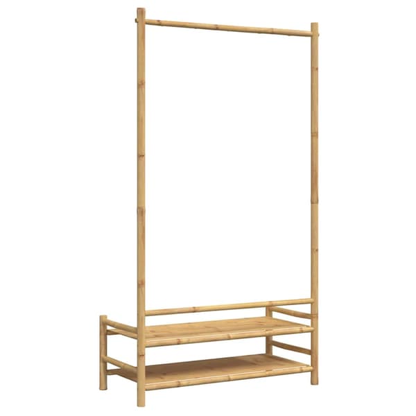 vidaXL Vaateteline hyllyillä 103x40x183 cm bambu