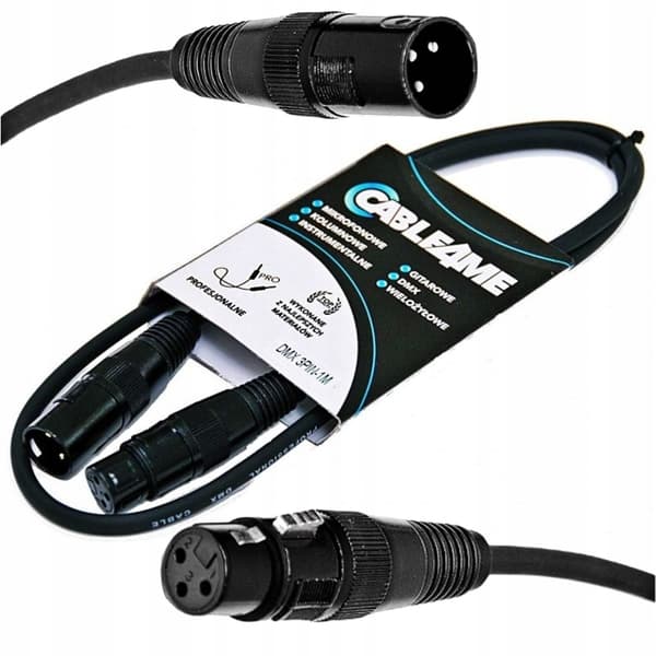 CABLE4ME kabel DMX 3-ben 2 m til lys