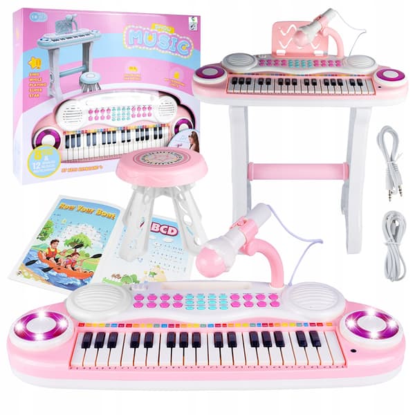 Orgelpiano för barn + mikrofon MP3 USB Z714R