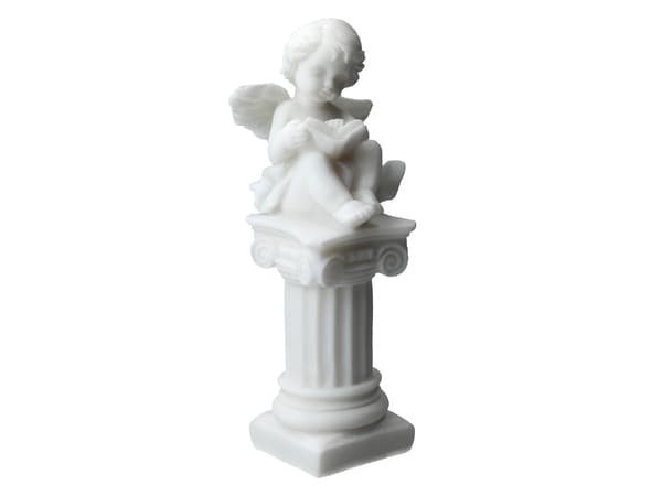 Engel læser en bog - græsk alabaster