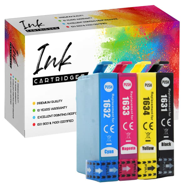 4x blækpatroner til Epson GP-E1636CMYK