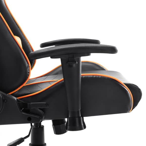 vidaXL gamingstol, sort og orange, kunstlæder