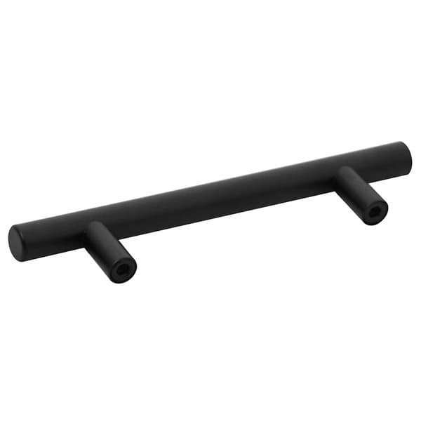 vidaXL skabsgreb 10 stk. sort 96 mm rustfrit stål