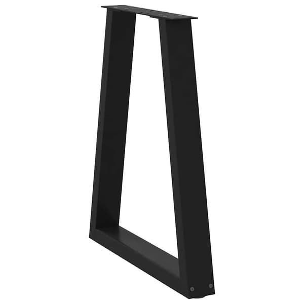 vidaXL sofabordsben, 2 stk., sort, 60x(72-73) cm, stål