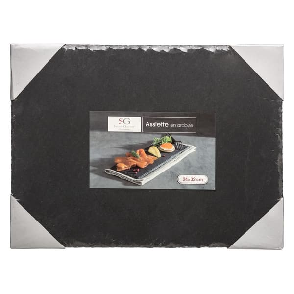 Skifer stenplade 24x32 cm