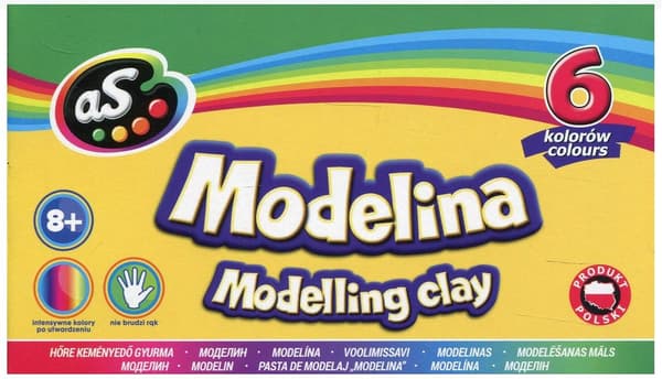 Skolmodellering lera 6 färger AS