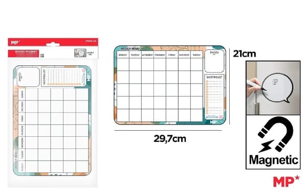 A4 magnetisk veckokalender