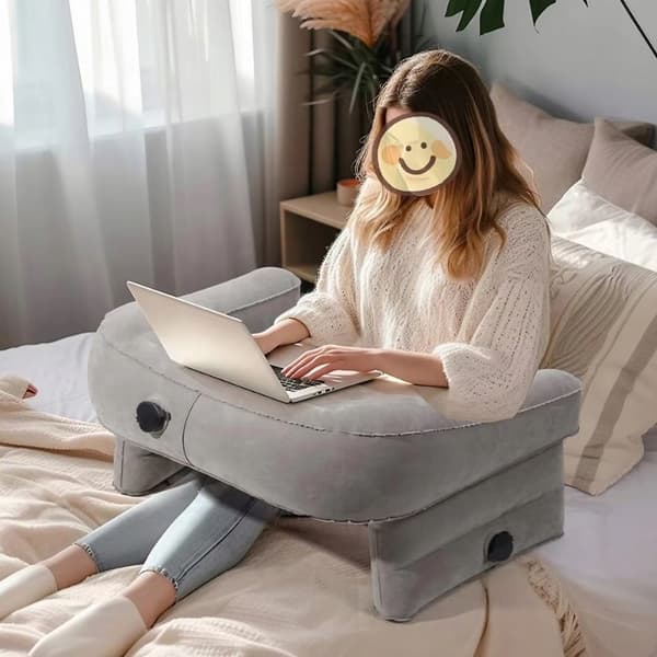 Uppblåsbart laptopbord multifunktionellt ergonomiskt kudde