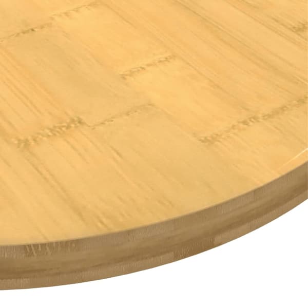 vidaXL bordplade Ø80x2,5 cm bambus