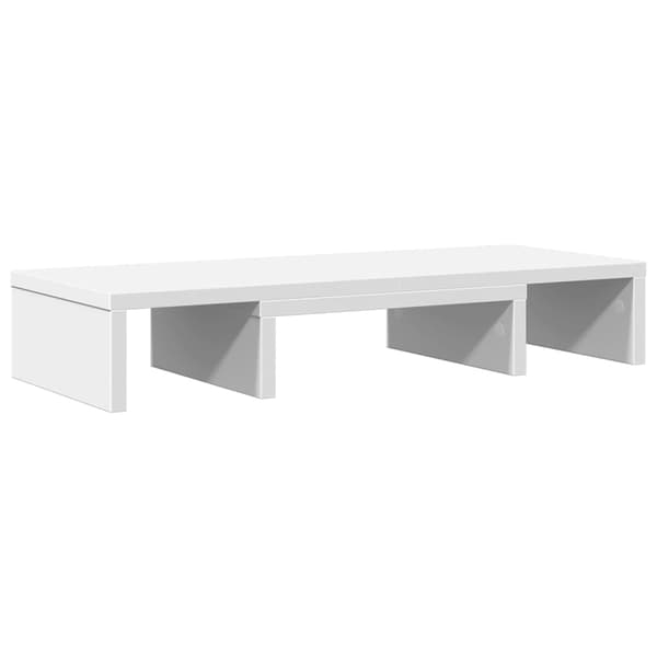 vidaXL Justerbart skärmstativ vit 60x24x10,5 cm