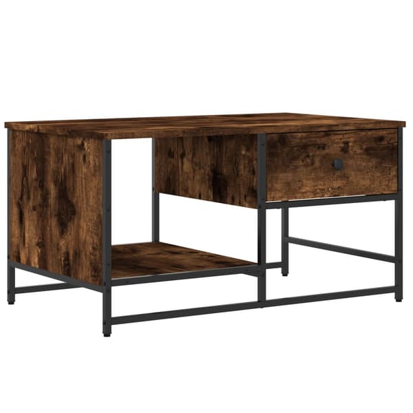 vidaXL sofabord røget eg 85,5x51x45 cm