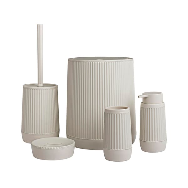 Nida badrumsset med 5 delar, beige