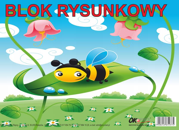 Piirustuslehtiö A4 18 arkkia valkoinen