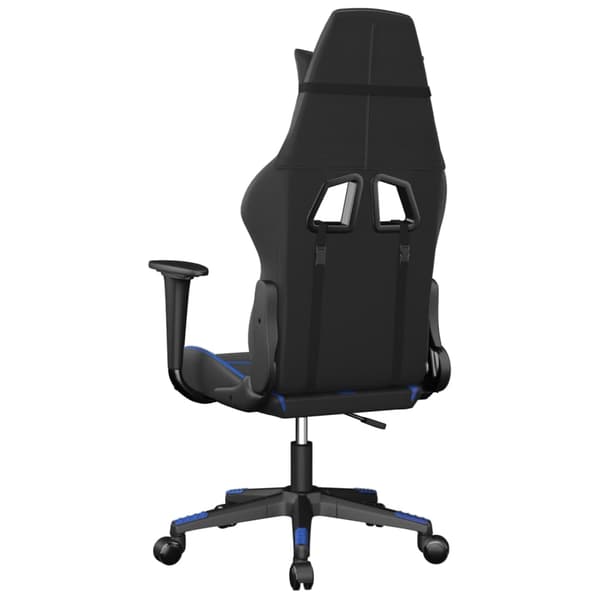 vidaXL gamingstol, sort og blå, kunstlæder