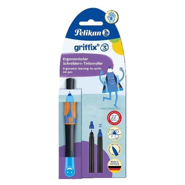 Griffix Neon Sort Rollerball Pen Blister