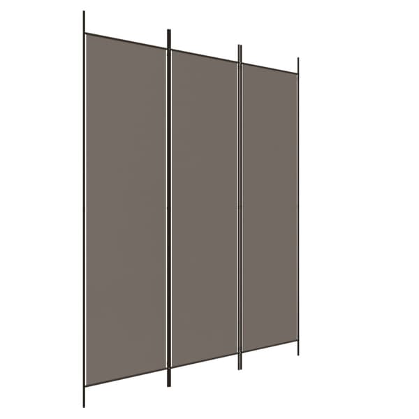 vidaXL 3-panelsskärm, antracit, 150x220 cm, tyg