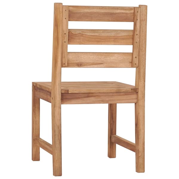 vidaXL Trädgårdsstolar, set om 2, massiv teak