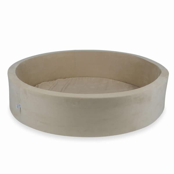 Tør pool 130x30cm fløjlsblød beige uden bolde