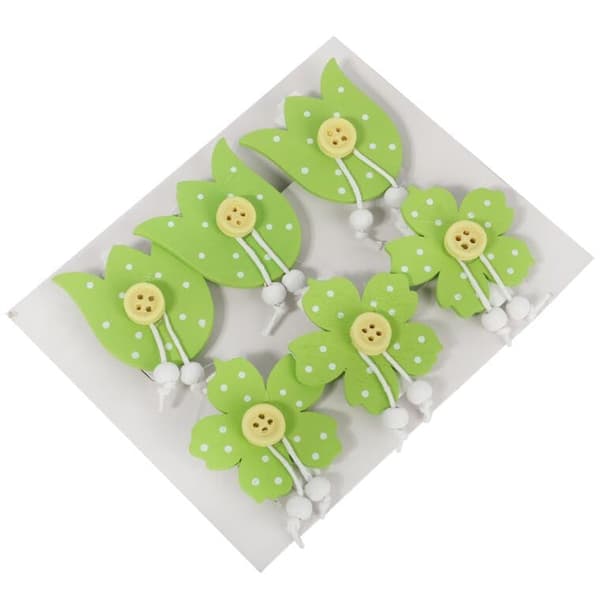 TRÆKLIPS TIL BLOMSTER 6 STK. 4 CM PÅSKEFORÅR
