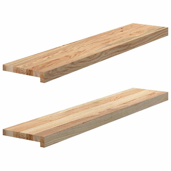 vidaXL vindueskarme 2 stk., ubehandlede, 100x20x2 cm, massivt egetræ