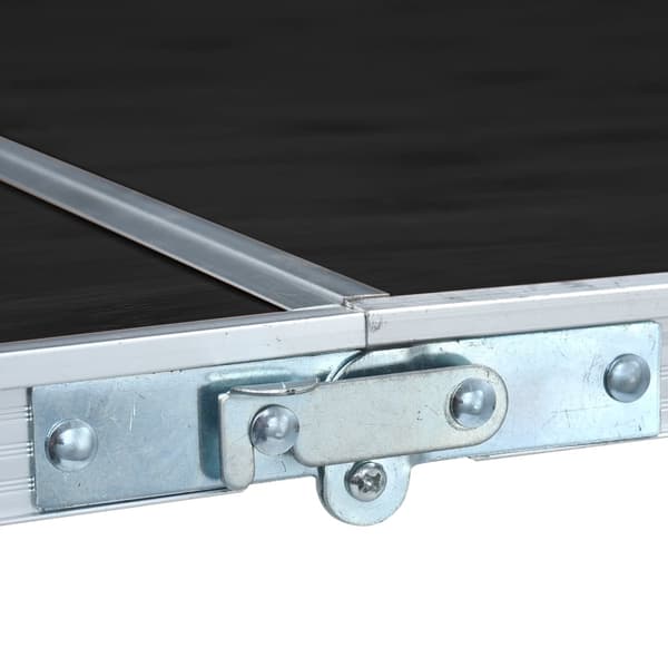 vidaXL foldbart campingbord, aluminium, 240 x 60 cm