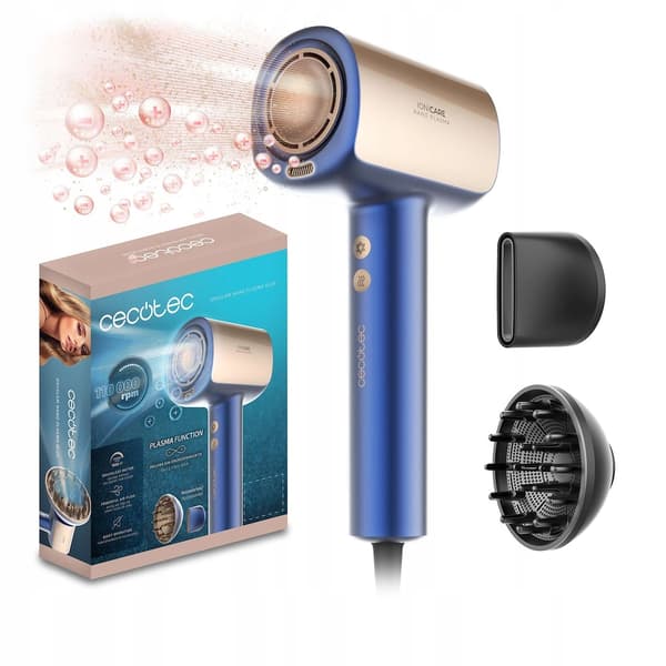 Cecotec DryGlam Nano Plasma Blå Hårtørrer
