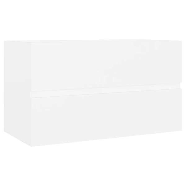 vidaXL håndvaskskab hvid 80x38,5x45 cm spånplade