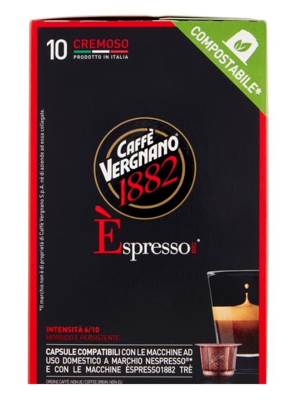 Caffe Vergnano Cremoso kaffekapslar 10 st