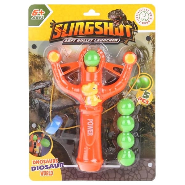 Slangebøsse med blød kuglekaster - Orange