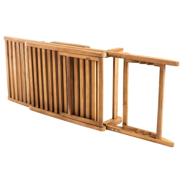 vidaXL liggestol massiv teak