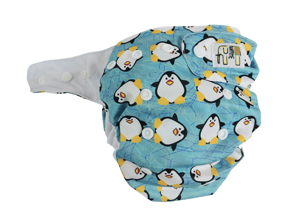 NappiMe Vaskbare Bleer MINI POCKET COOLMAX PINGUINS