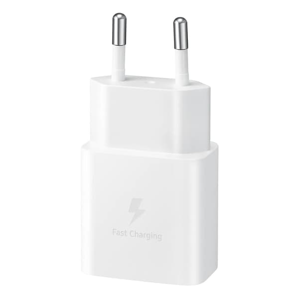 USB-C 15W PD AFC Väggladdare Vit