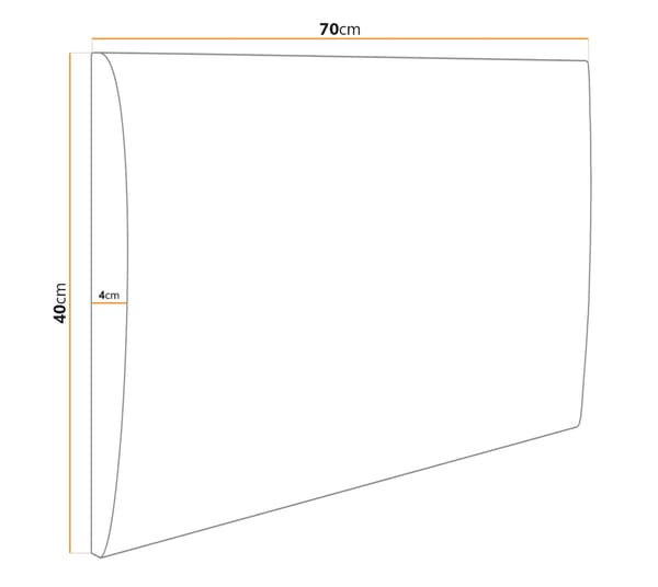 Klädd panel 70x40 Mono 238 (Marin)