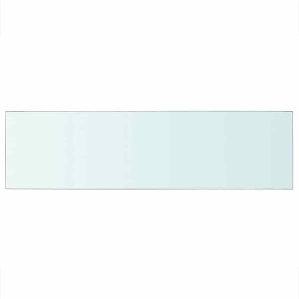 vidaXL hylde i glas, klart panel, 90x25 cm