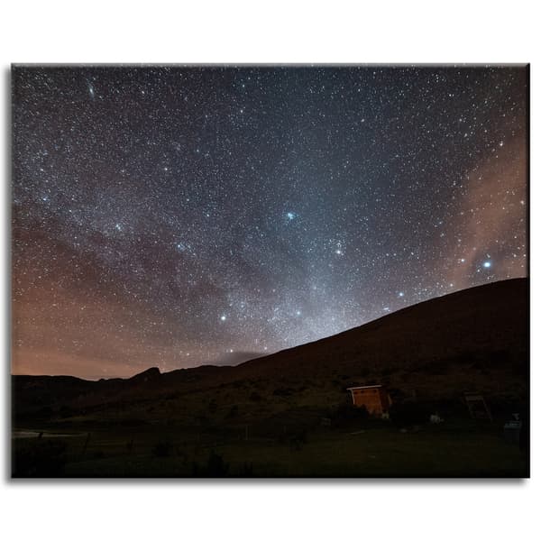 Lærredstryk Rummet Stjernehimmel 50x40