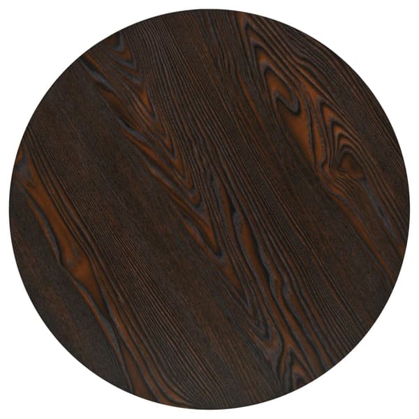 vidaXL MDF bistrobord med stålbas 60x75 cm mörk ask