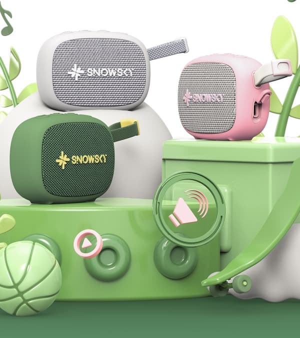 FiiO Snowsky Anywhere - rosa - Bärbar Bluetooth-högtalare