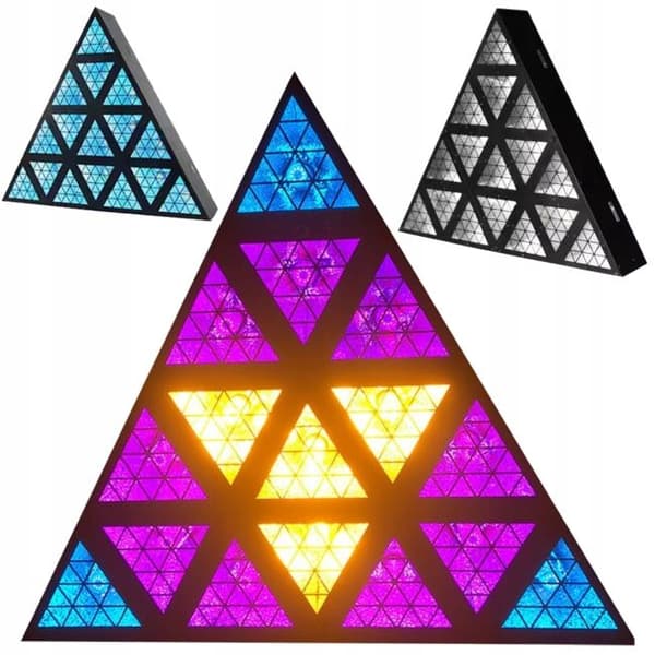 LIGHT4ME triangis LED-ljuseffekt 64x2W rgba klubbdiscobelysning