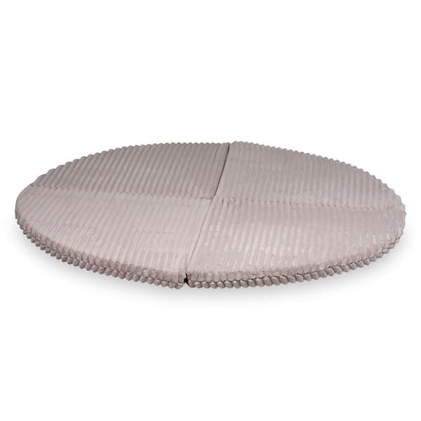 Rund foldemåtte, diameter 160, vaffel, lyserød