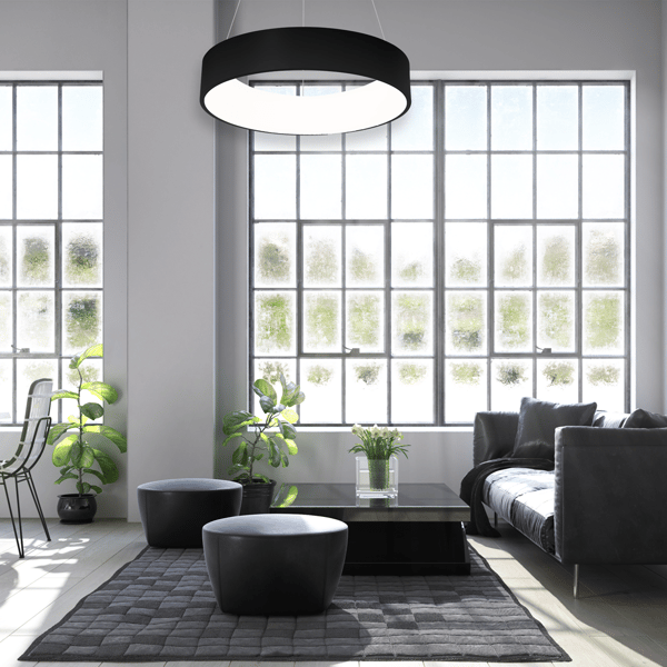 OHIO riippuvalaisin musta 24W LED